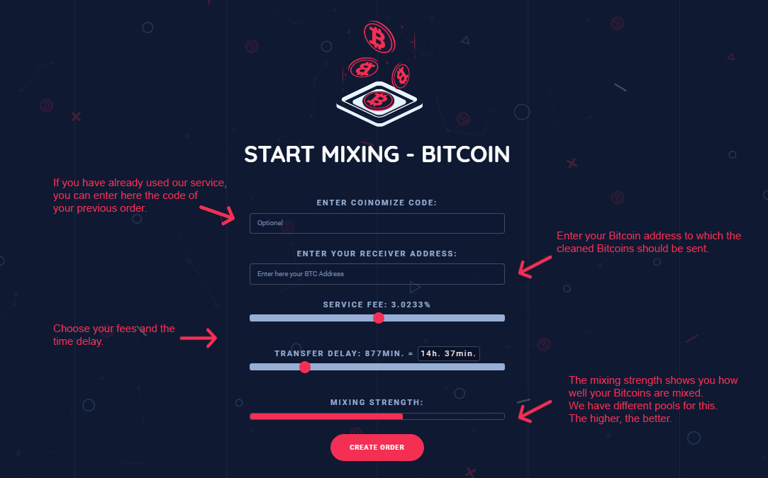 Start Bitcoin Mixing